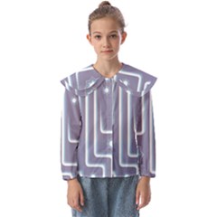 Pattern-non-seamless-background Kids  Peter Pan Collar Blouse