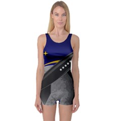 Science-fiction-sci-fi-sci-fi-logo One Piece Boyleg Swimsuit by Sudhe