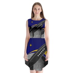 Science-fiction-sci-fi-sci-fi-logo Sleeveless Chiffon Dress   by Sudhe