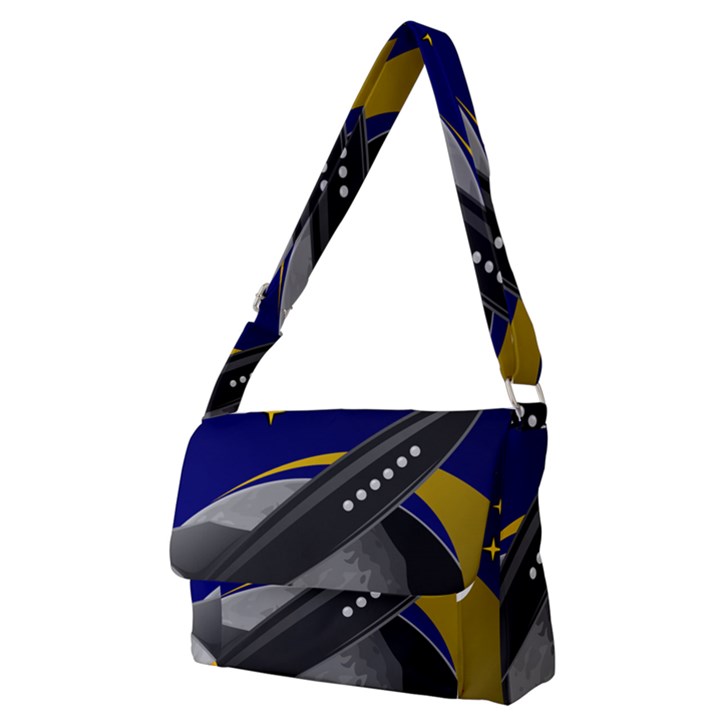 Science-fiction-sci-fi-sci-fi-logo Full Print Messenger Bag (M)