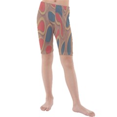 Background-abstract-non-seamless Kids  Mid Length Swim Shorts by Sudhe