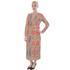 Background-abstract-non-seamless Velvet Maxi Wrap Dress by Sudhe