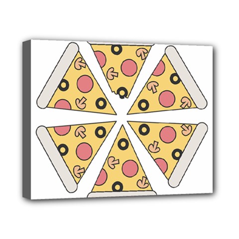 Pizza-slice-food-italian Canvas 10  X 8  (stretched) by Sudhe