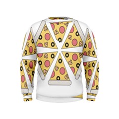 Pizza-slice-food-italian Kids  Sweatshirt by Sudhe