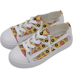 Pizza-slice-food-italian Kids  Low Top Canvas Sneakers by Sudhe