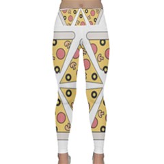 Pizza-slice-food-italian Lightweight Velour Classic Yoga Leggings by Sudhe