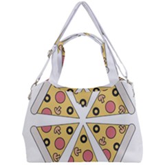 Pizza-slice-food-italian Double Compartment Shoulder Bag by Sudhe