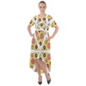 Pizza-slice-food-italian Front Wrap High Low Dress View1