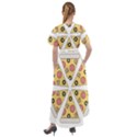 Pizza-slice-food-italian Front Wrap High Low Dress View2