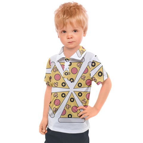 Pizza-slice-food-italian Kids  Polo Tee by Sudhe