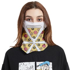 Pizza-slice-food-italian Face Covering Bandana (two Sides) by Sudhe