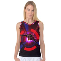 Science-fiction-cover-adventure Women s Basketball Tank Top by Sudhe