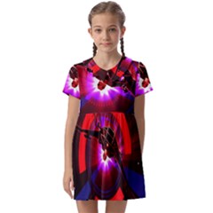 Science-fiction-cover-adventure Kids  Asymmetric Collar Dress