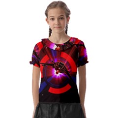 Science-fiction-cover-adventure Kids  Frill Chiffon Blouse