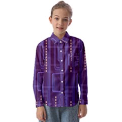 Background-non-seamless-pattern Kids  Long Sleeve Shirt