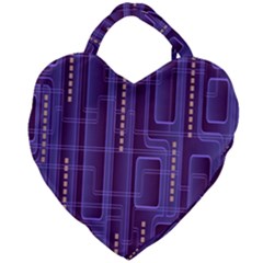 Background-non-seamless-pattern Giant Heart Shaped Tote by Sudhe