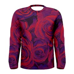 Roses-red-purple-flowers-pretty Men s Long Sleeve Tee