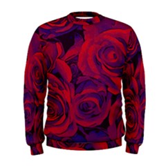 Roses-red-purple-flowers-pretty Men s Sweatshirt by Sudhe