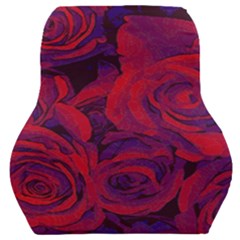 Roses-red-purple-flowers-pretty Car Seat Back Cushion  by Sudhe