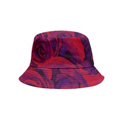 Roses-red-purple-flowers-pretty Bucket Hat (kids) by Sudhe