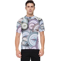 Compass-direction-north-south-east Men s Short Sleeve Rash Guard