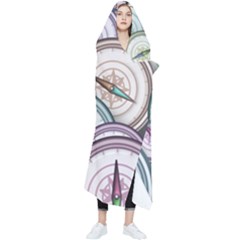 Compass-direction-north-south-east Wearable Blanket by Sudhe