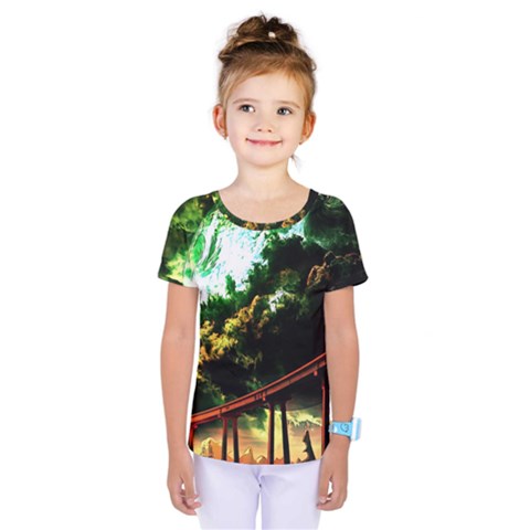 Science-fiction-forward-futuristic Kids  One Piece Tee by Sudhe