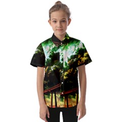 Science-fiction-forward-futuristic Kids  Short Sleeve Shirt by Sudhe