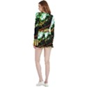 Science-fiction-forward-futuristic Velvet Wrap Crop Top and Shorts Set View2