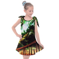 Science-fiction-forward-futuristic Kids  Tie Up Tunic Dress by Sudhe