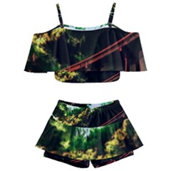 Science-fiction-forward-futuristic Kids  Off Shoulder Skirt Bikini by Sudhe