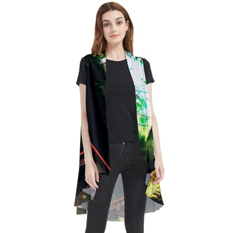 Science-fiction-forward-futuristic Sleeveless Chiffon Waistcoat Shirt by Sudhe