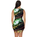 Science-fiction-forward-futuristic Draped Bodycon Dress View4