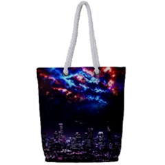 Science-fiction-sci-fi-forward Full Print Rope Handle Tote (small) by Sudhe