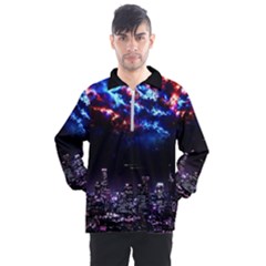 Science-fiction-sci-fi-forward Men s Half Zip Pullover by Sudhe