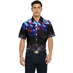 Science-fiction-sci-fi-forward Men s Short Sleeve Pocket Shirt 