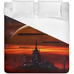 Science-fiction-digital-illustration Duvet Cover (king Size) by Sudhe