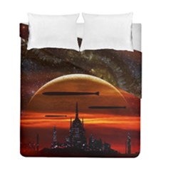 Science-fiction-digital-illustration Duvet Cover Double Side (full/ Double Size) by Sudhe