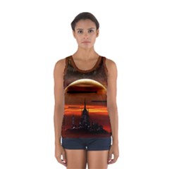 Science-fiction-digital-illustration Sport Tank Top  by Sudhe