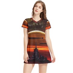 Science-fiction-digital-illustration Women s Sports Skirt