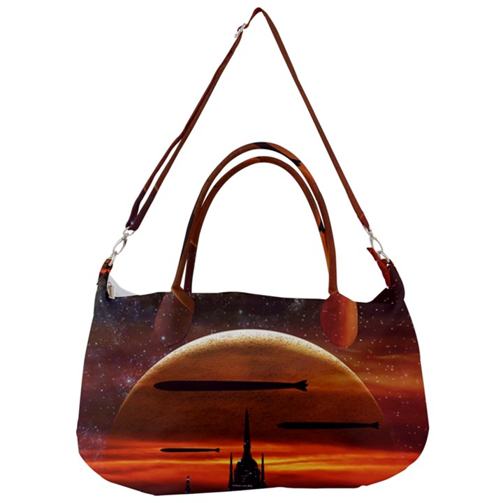 Science-fiction-digital-illustration Removal Strap Handbag