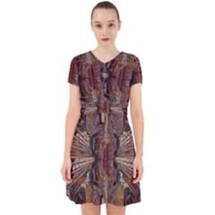 Abstract-design-backdrop-pattern Adorable In Chiffon Dress by Sudhe