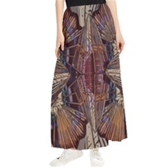 Abstract-design-backdrop-pattern Maxi Chiffon Skirt