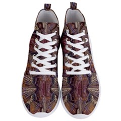 Abstract-design-backdrop-pattern Men s Lightweight High Top Sneakers by Sudhe