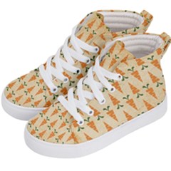 Pattern-carrot-pattern-carrot-print Kids  Hi-top Skate Sneakers by Sudhe