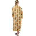 Pattern-carrot-pattern-carrot-print Maxi Velour Kimono View2