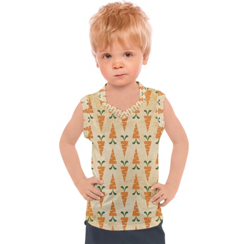 Pattern-carrot-pattern-carrot-print Kids  Sport Tank Top by Sudhe