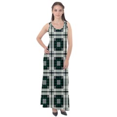 Pattern-design-texture-fashion Sleeveless Velour Maxi Dress by Sudhe