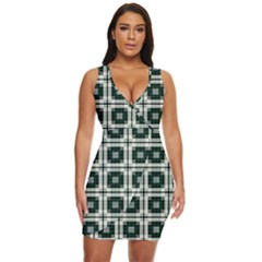 Pattern-design-texture-fashion Draped Bodycon Dress