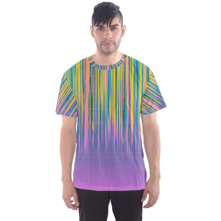 Background-colorful-texture-bright Men s Sport Mesh Tee